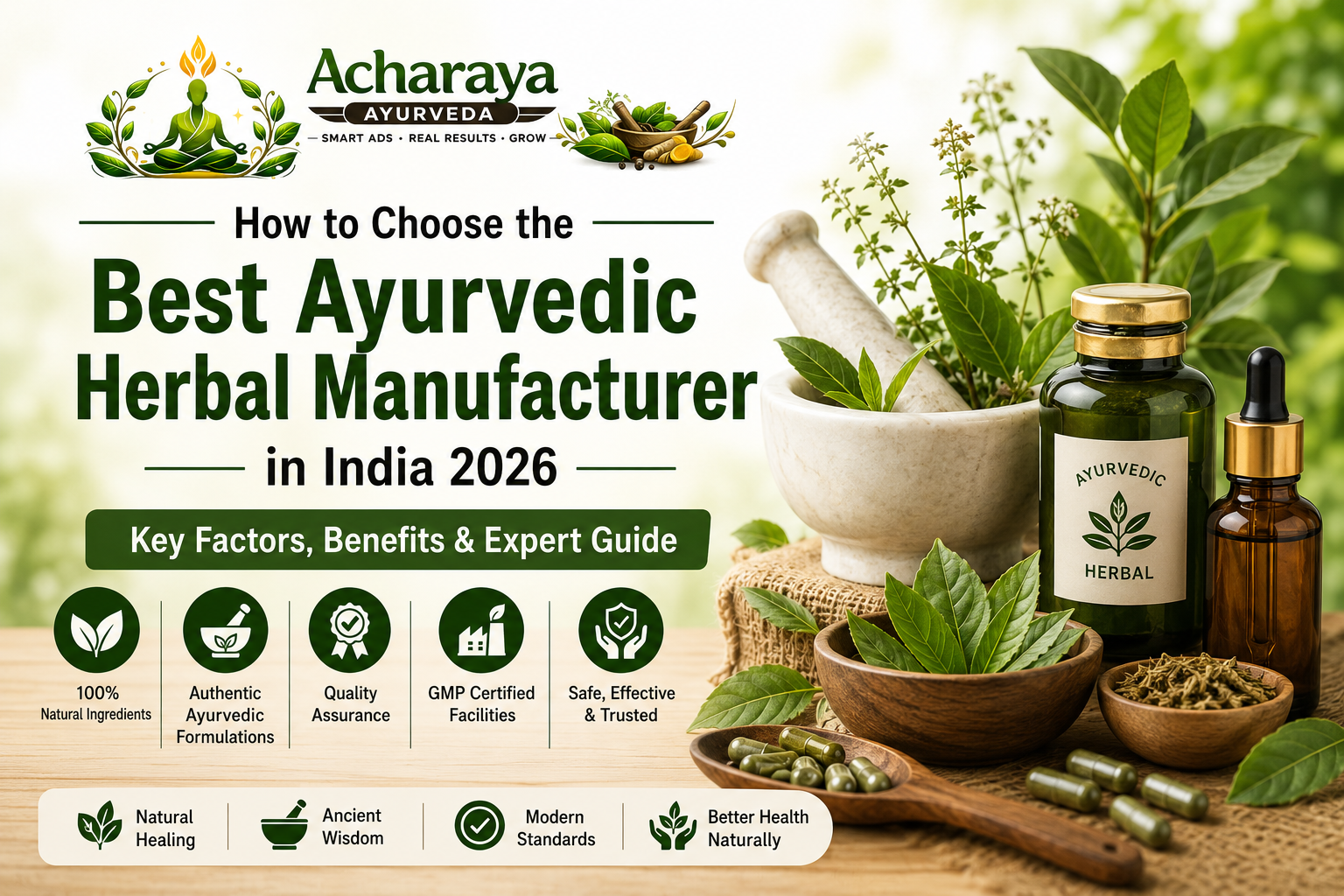 How to Choose the Best Ayurvedic Herbal Manufacturer in India 2026